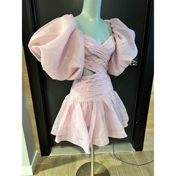 NWOT AJE Myriad Cut Out lilac Mini Dress size XXS - Picture 4 of 10